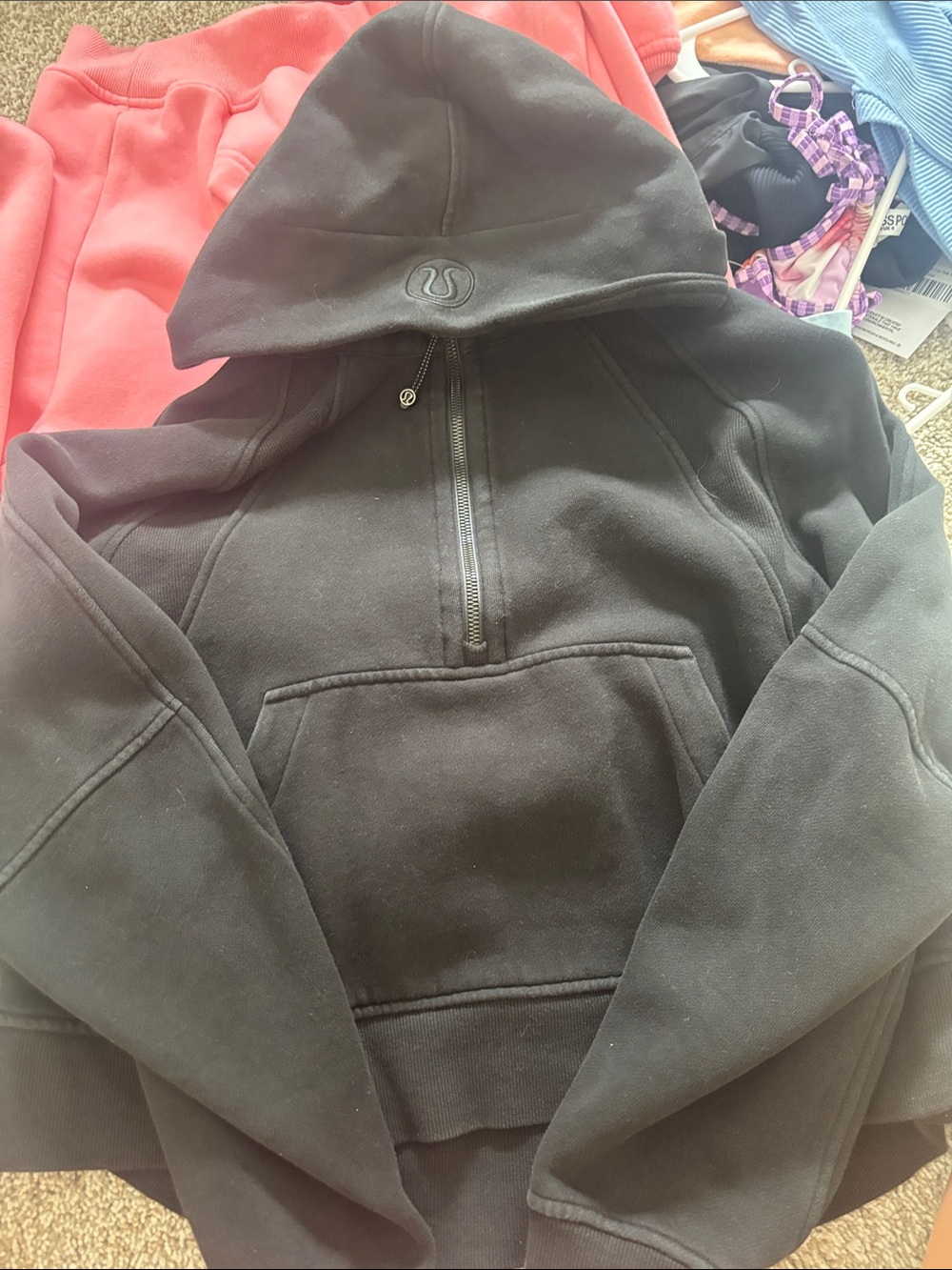 lululemon athletica Black Half-Zip Hoodie